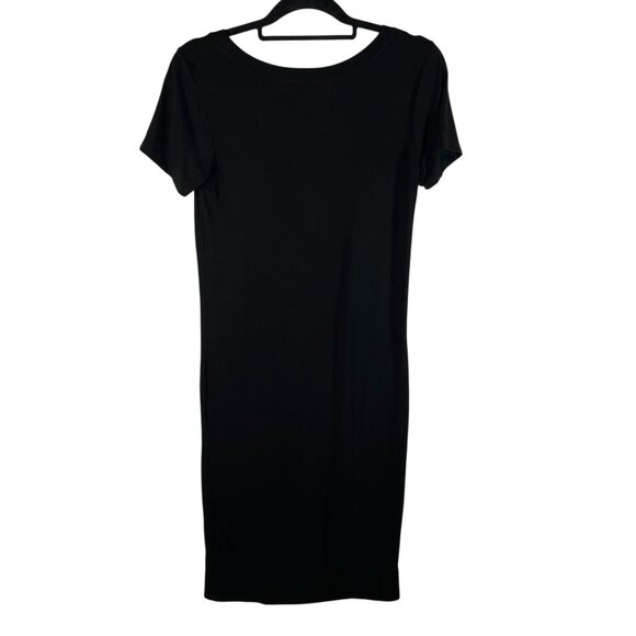 STORQ Maternity Postpartum T Shirt Dress Short Sleeve Stretch Black Size 1 US XS - Picture 2 of 7
